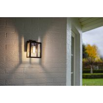 LUTEC Shiva ES/E27 Wall Light Black - IP44 - Image 3