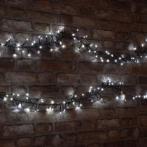 Lyyt LED Cluster String Lights with Timer - Cool White