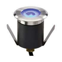 MLA Knightsbridge 230V IP65 1.5W High Output LED Blue Mini Ground Light with Cable