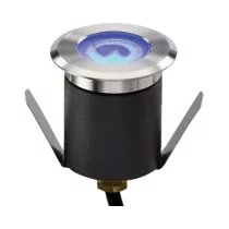 MLA Knightsbridge 230V IP65 1.5W High Output LED Blue Mini Ground Light with Cable