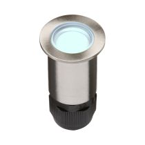 MLA Knightsbridge IP67 24V Small Stainless Steel Ground Fitting 4 x Blue LED