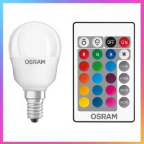Osram LED Star 5.5W Colour Changing Dimmable Golfball with Remote Control