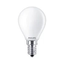 Philips CorePro E14 P45 Golf Ball LED Bulb 6.5W Frosted Warm White - 60W Replacement