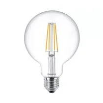 Philips CorePro E27 G93 Globe LED Bulb 7W Clear Warm White - 60W Replacement