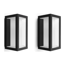 Philips Hue Impress Outdoor Wall Light | Smart RGBW | Twin Pack