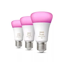 Philips Hue LED A60 E27 Light Bulb | Smart RGBW | 3 Pack