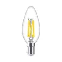 Philips Master DimTone B15 B35 Candle LED Bulb 3.4W Clear Warm Glow - 40W Replacement