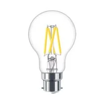 Philips Master DimTone B22 A60 LED Bulb 3.4W Clear Warm Glow CRI95 - 40W Replacement