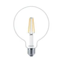 Philips Master Value E27 G120 Globe LED Bulb 5.9W Clear Warm White Dimmable - 60W Replacement