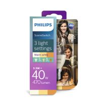 Philips SceneSwitch 5.5w LED Candle E14 Light Bulb
