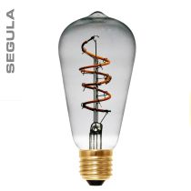Segula 50532 Design Line LED ST64 Curved Spiral Smokey 4W-10W E27 2000k