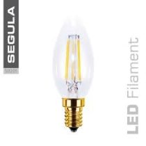 Segula LED 50201 3.5w Candle Clear 100mm E14 200lm 2200k Dimmable