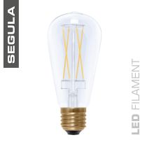 Segula LED 50298 6w Rustica Long Style Klar ST64 E27 400lm 2000K Dimmable
