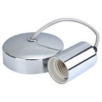 Selectric LG1831 6 Inch E27 Contemporary Decorative Pendant Set Polished Chrome