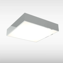 Sensio Arya Square Bathroom LED Ceiling Light, Chrome
