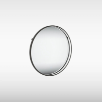 Sensio Aspect Round Floating Edge LED Mirror, CCT, Touch Sensor, Ø800mm, Matt Black