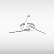 Sensio Auralis Linear LED Ceiling Light, CCT, 3 Light, Chrome