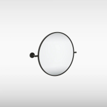 Sensio Chaol Round Tilting Wall Mirror, Ø500mm, Black