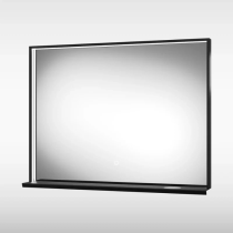 Sensio Element LED Mirror with Shelf & Qi Charger, TrioTone, 800x600x121mm
