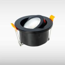 Sensio Elena Tiltable Adjustable TrioTone Bathroom Downlight - Black