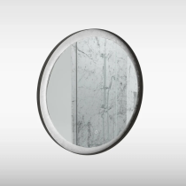 Sensio Hebe Round LED Mirror, TrioTone, Ø800mm, Silver