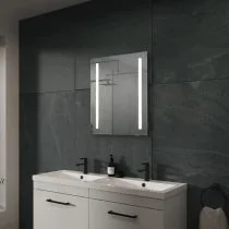 Sensio Isla Plus Battery Operated LED Mirror - 500x390x30mm - Cool White - Photo 1