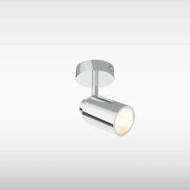 Sensio Lukso Bathroom LED Ceiling Light, 1 Light, Chrome