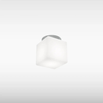 Sensio Mabelle Square Bathroom LED Ceiling Light, Chrome