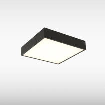 Sensio Manon Square LED Ceiling Light, CCT, Black