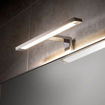 Sensio Neptune 2 LED Over Mirror T-Bar Bathroom Light, Warm White