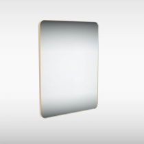 Sensio Noa Rectangle Wall Mirror, 600x800mm, Brass