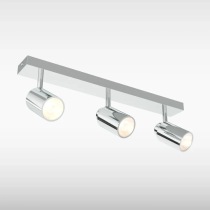 Sensio Tandy Bathroom LED Ceiling Light, 3 Light, Chrome