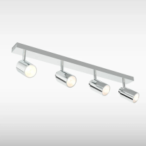 Sensio Tandy Bathroom LED Ceiling Light, 4 Light, Chrome