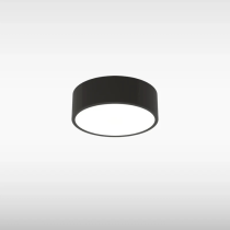 Sensio Zala Round Bathroom LED Ceiling Light, Black
