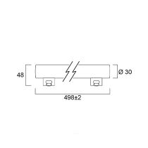 Sylvania ToLEDo 8W Strip light V3 500MM S14s Warm White
