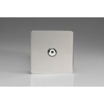 Varilight Polished Chrome 1-Gang 1-Way Remote/Touch Control Master LED Dimmer 1 x 0-100W (1-10 LEDs) screwless
