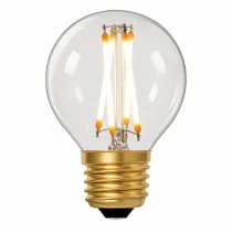 Zico G45 LED Filament Golfball Bulb E27 4W 2200K Soft Warm 320lm Dimmable Clear | 30W Equivalent | CRI 95+