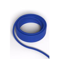 Calex fabric cable 2x0,75mm 1,5M blue, max.250V-60W