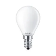 Philips CorePro E14 P45 Golf Ball LED Bulb 4.3W Frosted Warm White - 40W Replacement