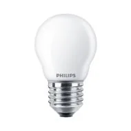Philips CorePro E27 P45 Golf Ball LED Bulb 6.5W Frosted Warm White - 60W Replacement