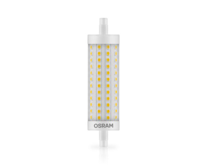 Osram Slim Line LED R7s 118mm 12W 1521lm - 827 Bianco Molto Caldo, Sostitua 100W
