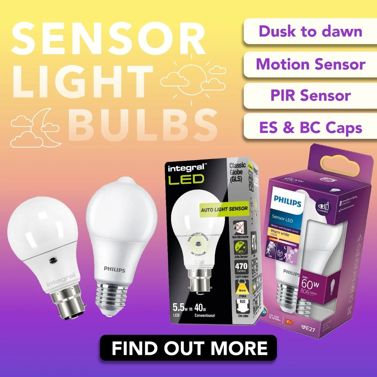 Dusk till dawn sensor lights