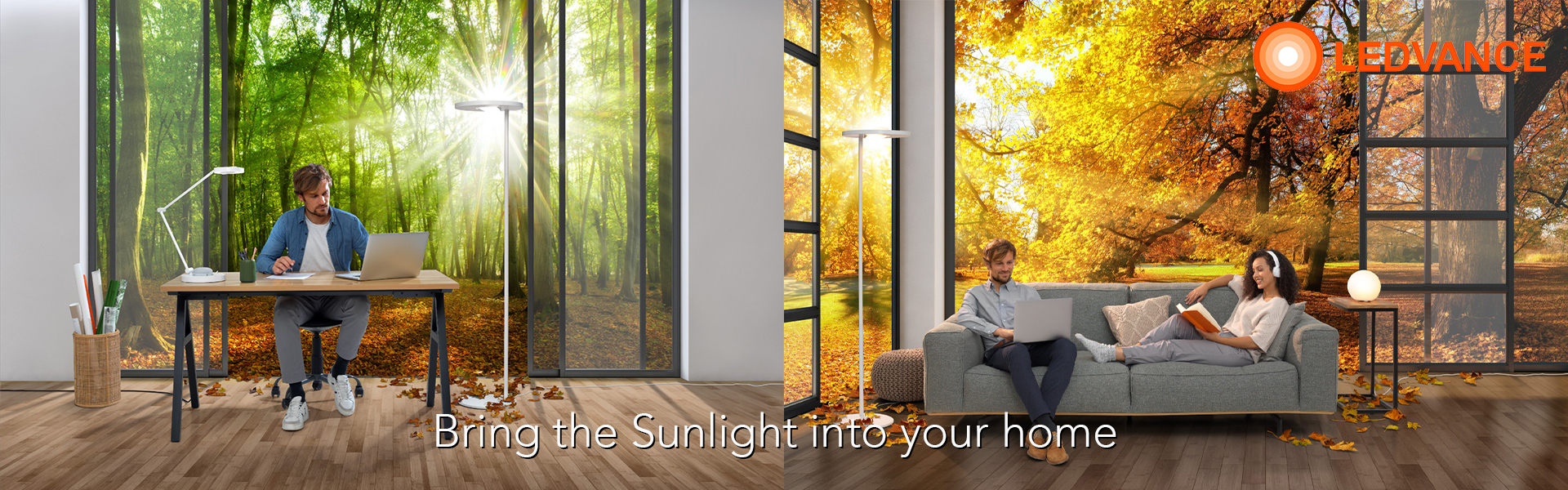 image showing the sunlight in the home to depict human centric lighting