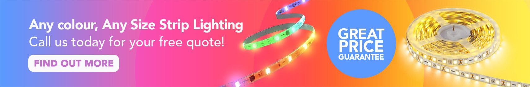 LED strip cut to size any length any colour