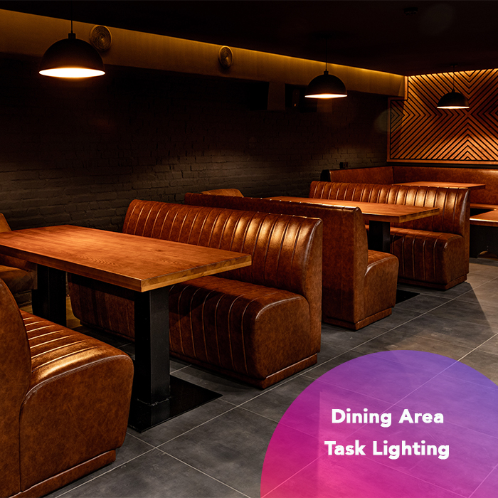 dining area task lighting