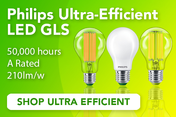 ultra Efficient Philips LED GLS Light Bulbs