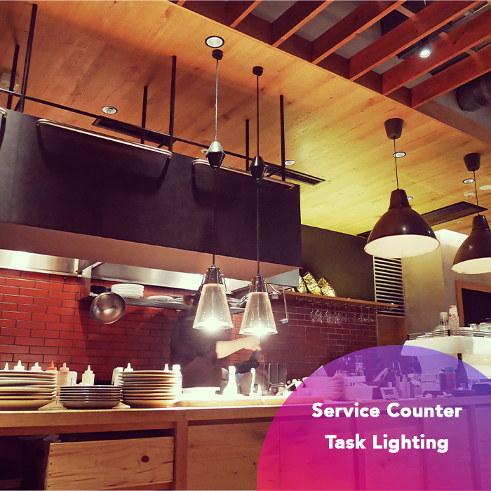 service area task lighting